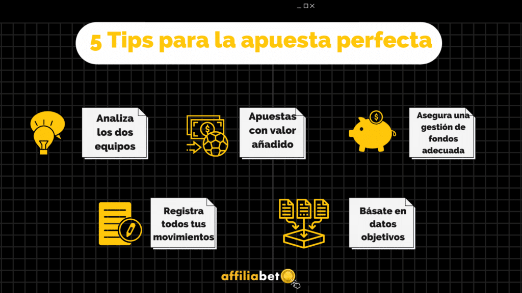 Cinco tips para apostar